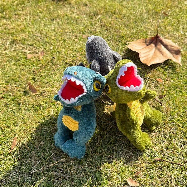 网红爆款毛绒霸王龙玩偶公仔情侣款挂件车钥匙扣挂饰