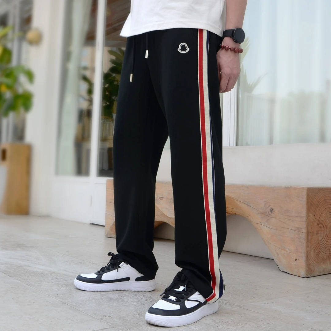 夏季薄款男士休闲裤简约百搭男裤子爸爸潮款直筒裤男士简约潮流