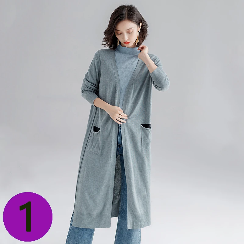 【羊毛连衣裙】秋冬长袖套头毛衣洋气宽松气质针织休闲羊绒打底衫