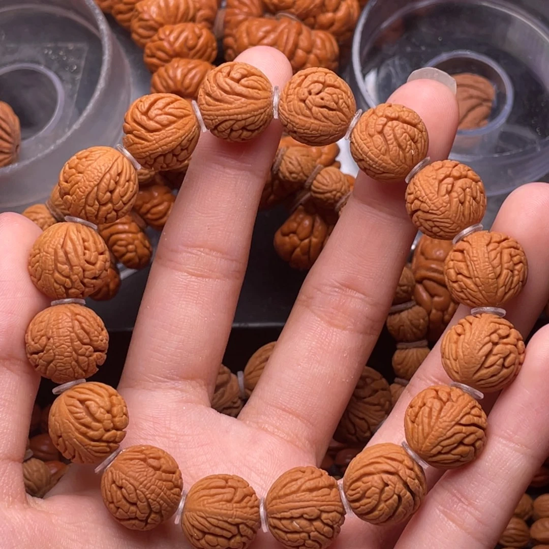 木质类秦岭核桃密纹绣球