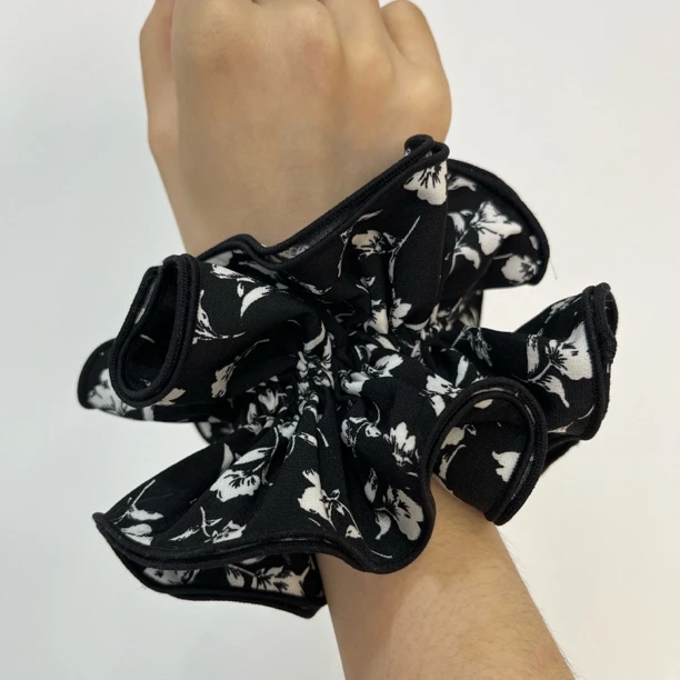 【黑白碎花】气质百搭发饰时尚头饰发圈简约韩版