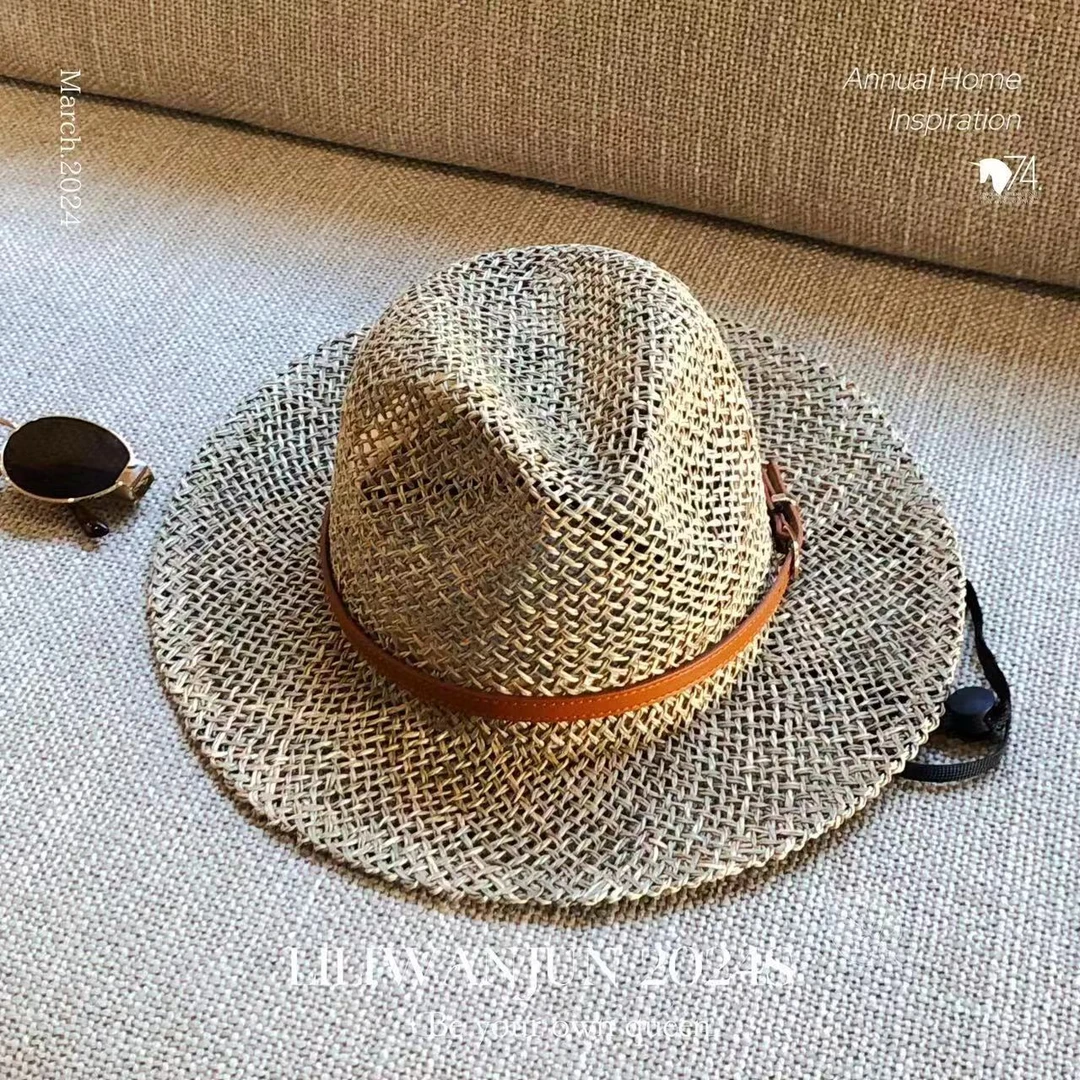 婉君Y【老钱风】夏季遮阳镂空欧美时尚帽子LWJ24B2S1370