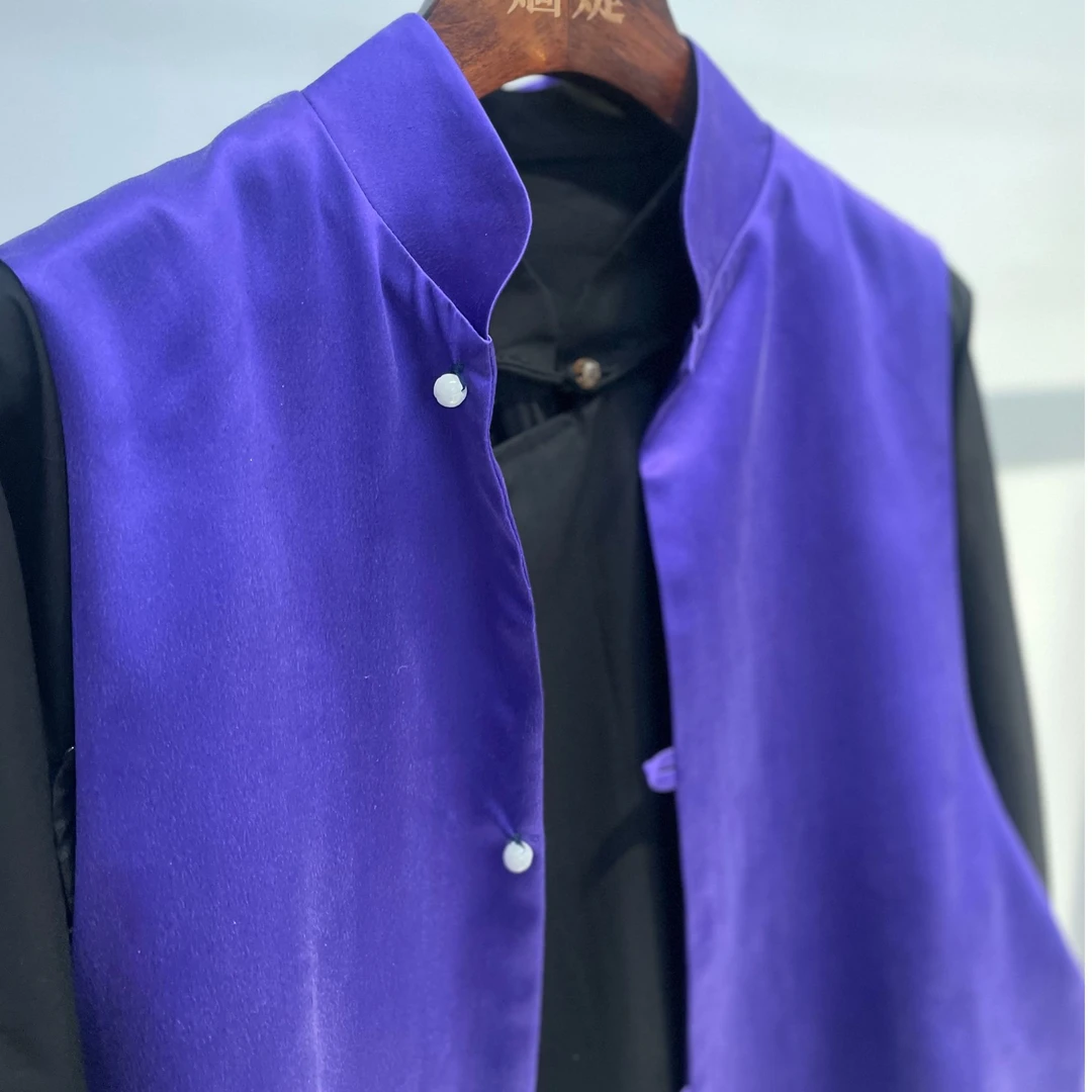 【清润】新中式桑蚕丝马夹A2500016