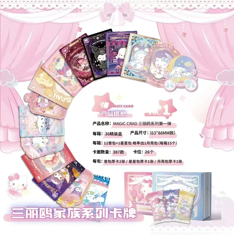 【平拆/盒抬盒】Magic card三丽鸥第一弹国产二创收藏卡牌盲盒