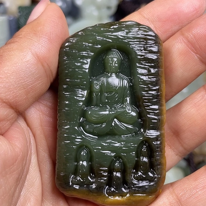 和田玉未镶嵌颈饰