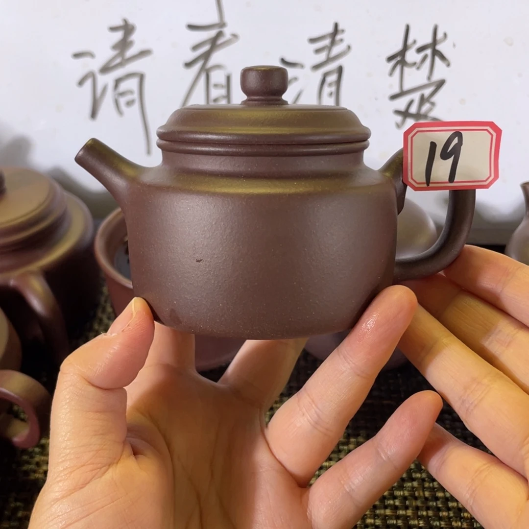 老***娑茶壶紫砂德钟紫泥