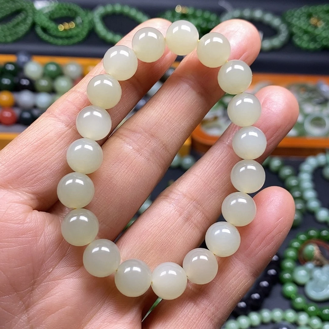 和田玉未镶嵌手链