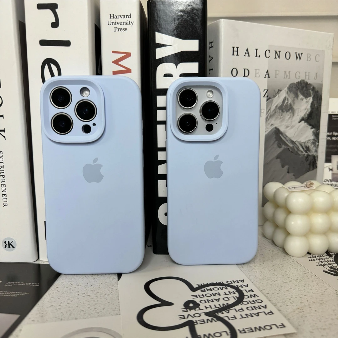 【云青蓝】适用苹果17/16系列液态硅胶防摔手机壳iPhone15/14/13/12