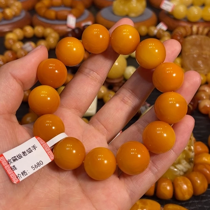 蜜蜡手链未镶嵌蜜蜡