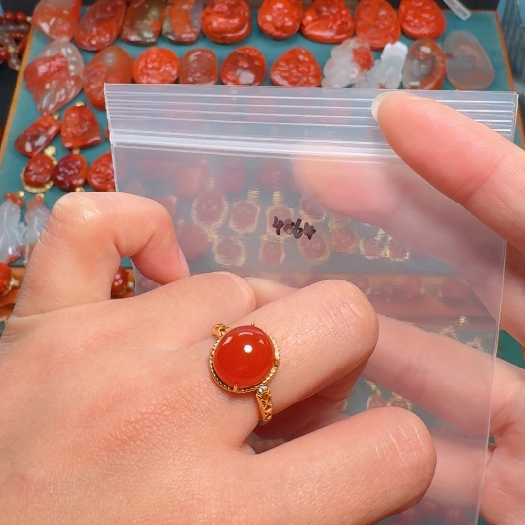 南红玛瑙南红银S925镶嵌