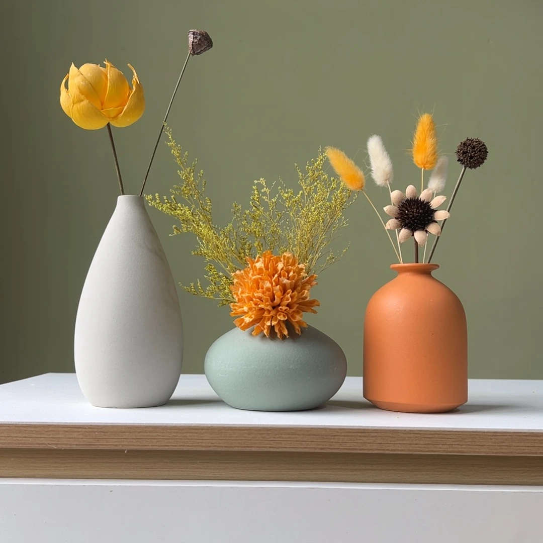 摆件花瓶带花高度20-30厘米左右