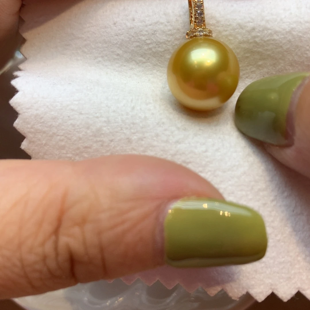 颈饰银S925镶嵌海水珍珠