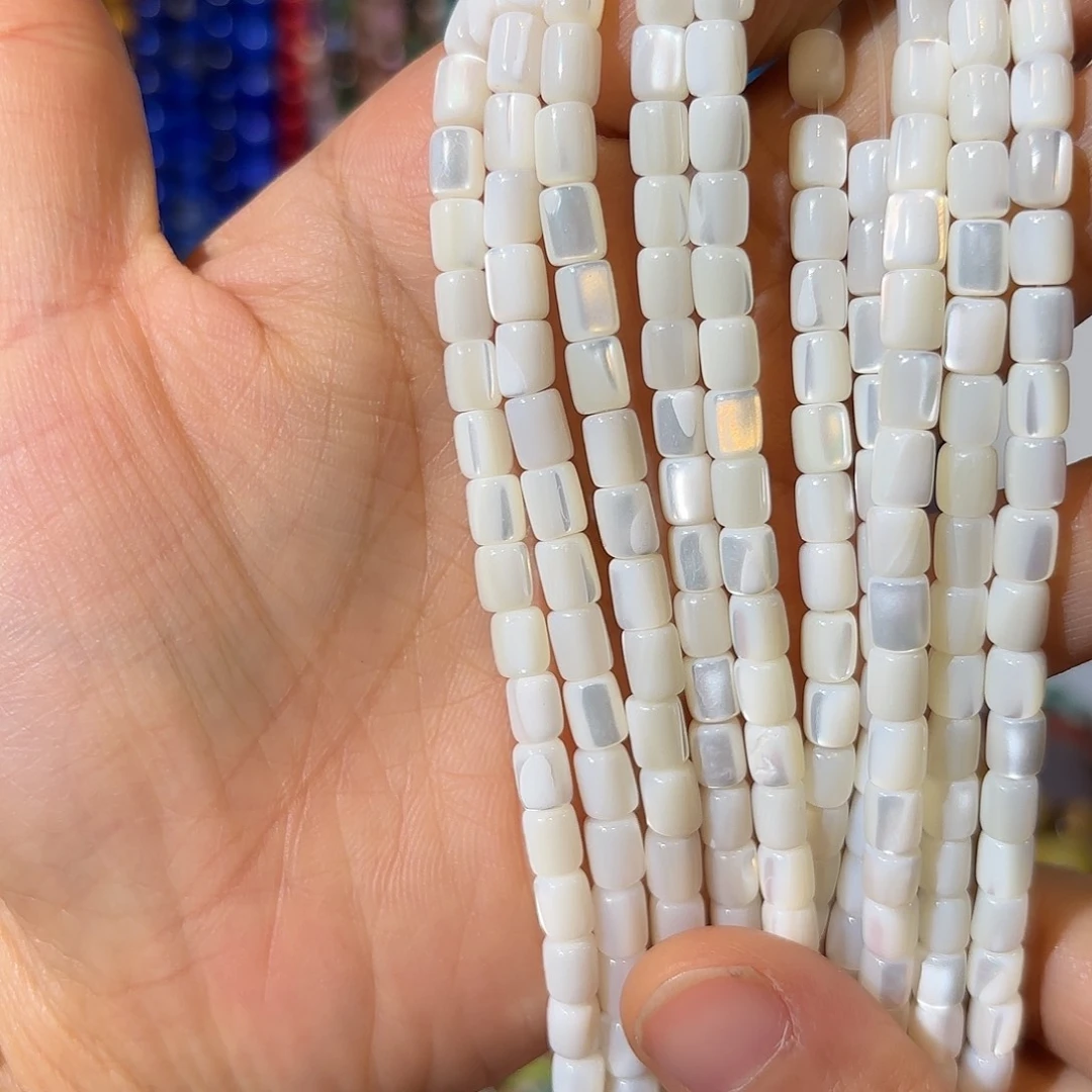 玛瑙/玉髓银S925镀金镶嵌珠宝半成品贝壳4-5一条