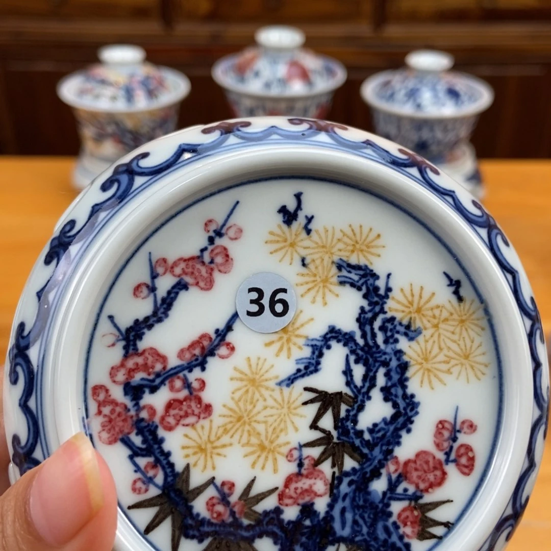 手绘现代茶具非古董