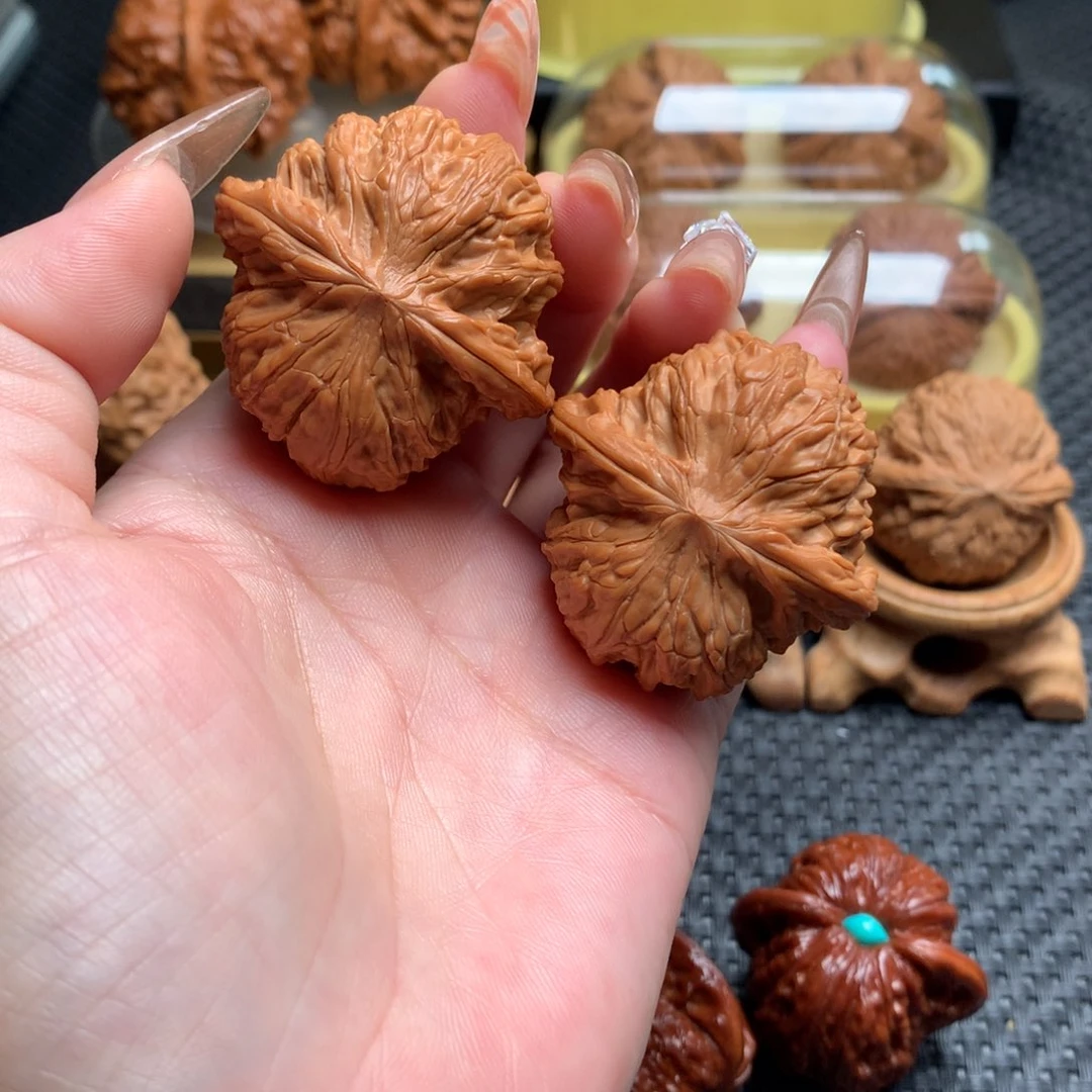 文玩核桃把件41全品磨盘