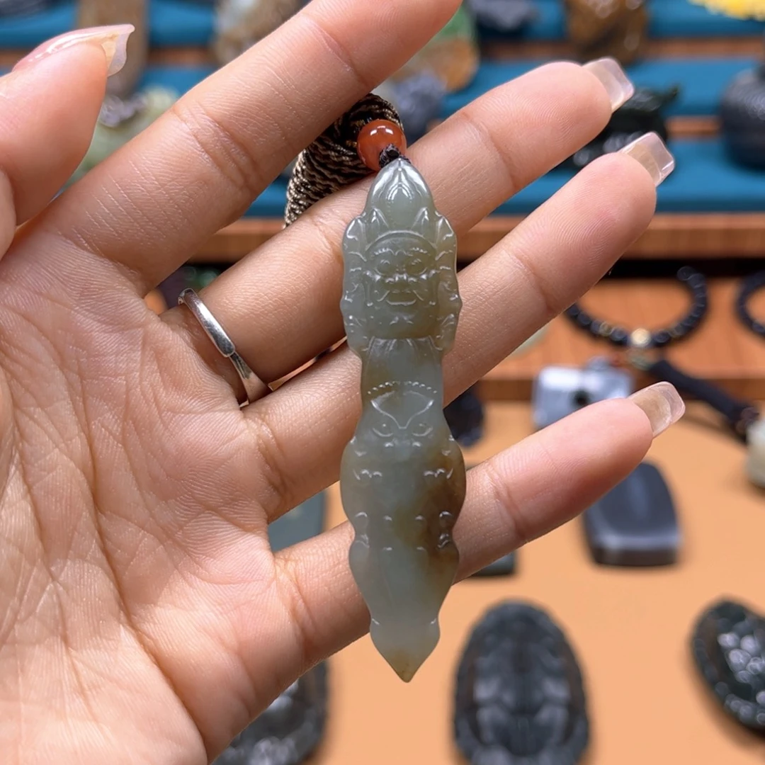 和田玉未镶嵌挂件