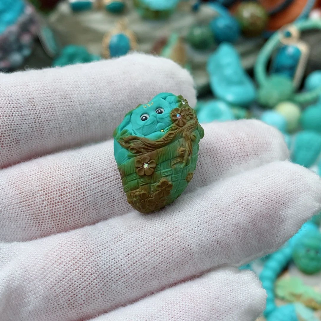 绿松石珠宝奇石未镶嵌