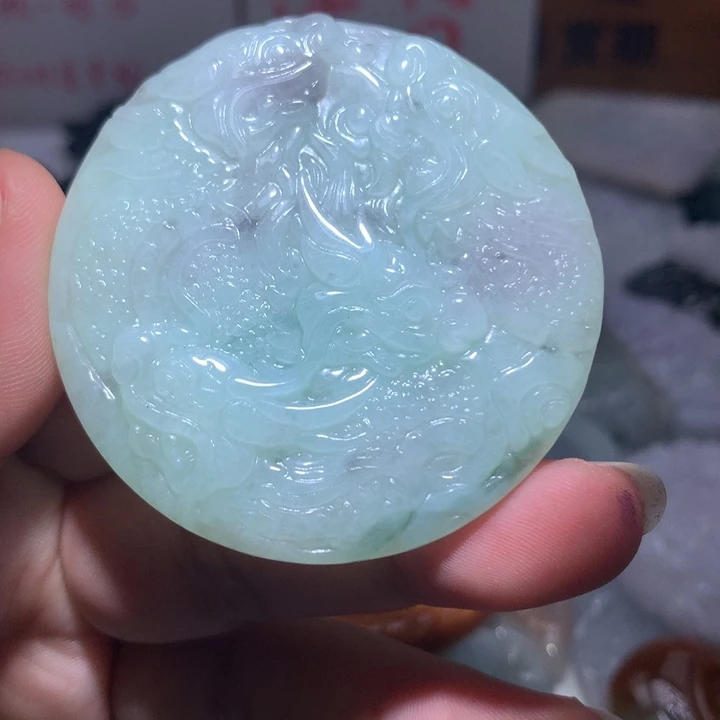 翡翠未镶嵌颈饰保真天然A货翡翠