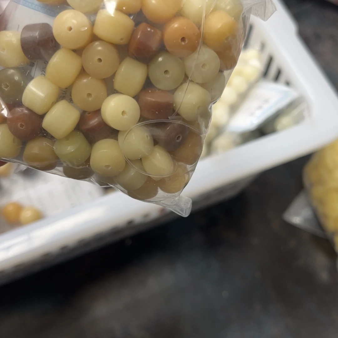 【闪购商品】白玉菩提吊坠z/10 108奶黄金轮