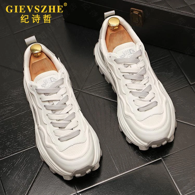 纪诗哲网鞋男士低帮透气网面鞋新款轻奢潮流百搭运动休闲鞋老爹鞋