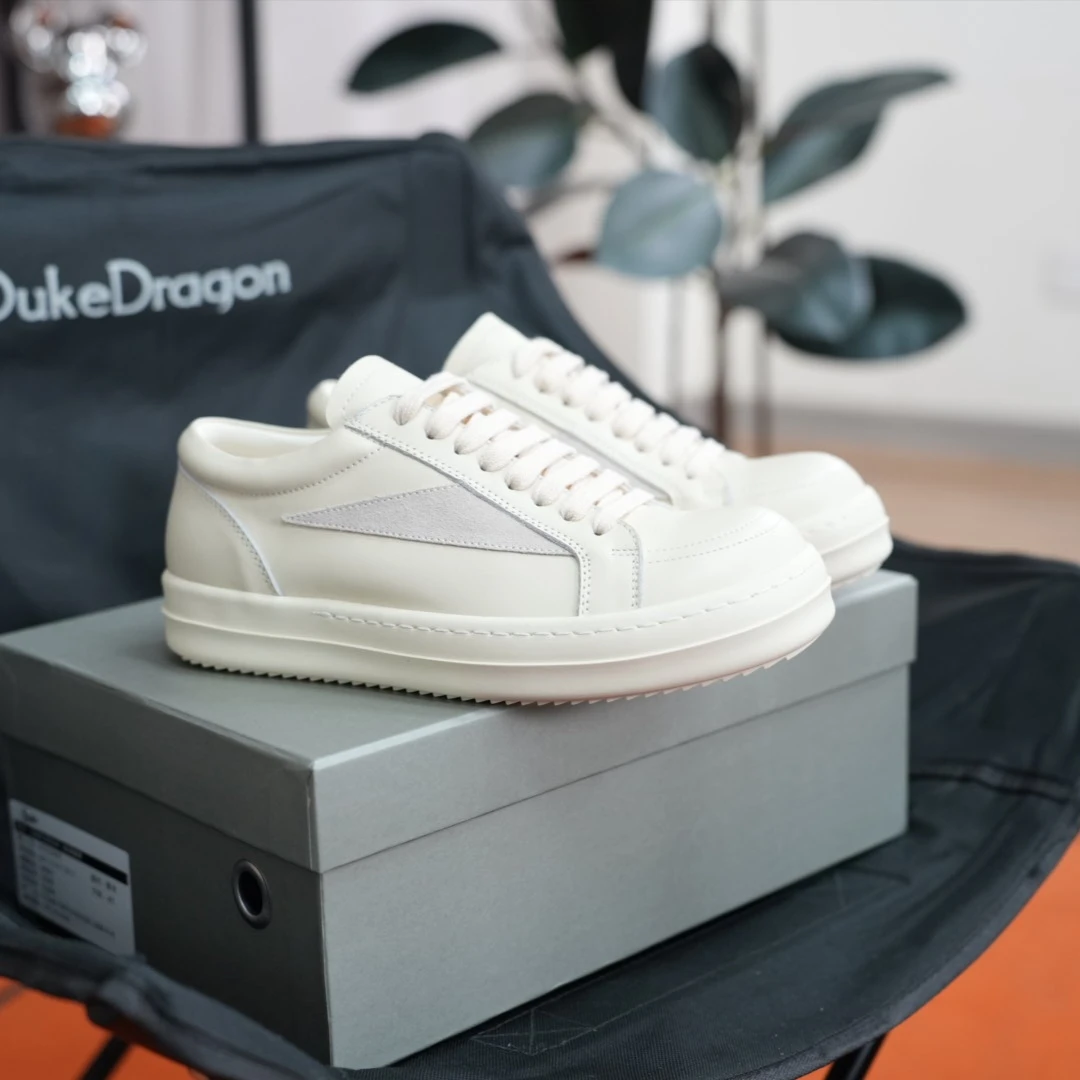 Sigatoo里外全牛皮 广州男鞋白色小三角真皮小白鞋运动休闲板鞋潮