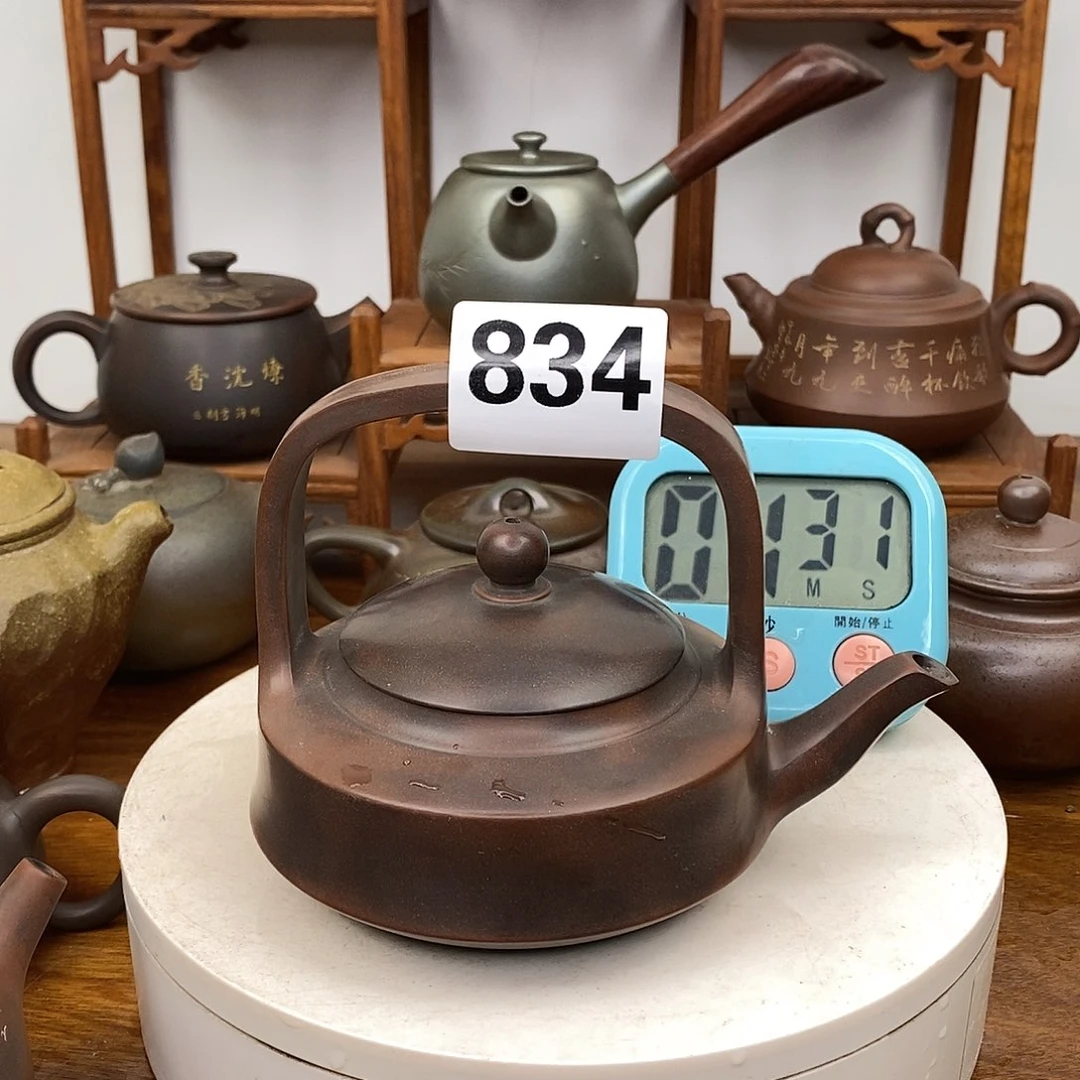 水***的钦州市坭兴陶茶壶作品微瑕次