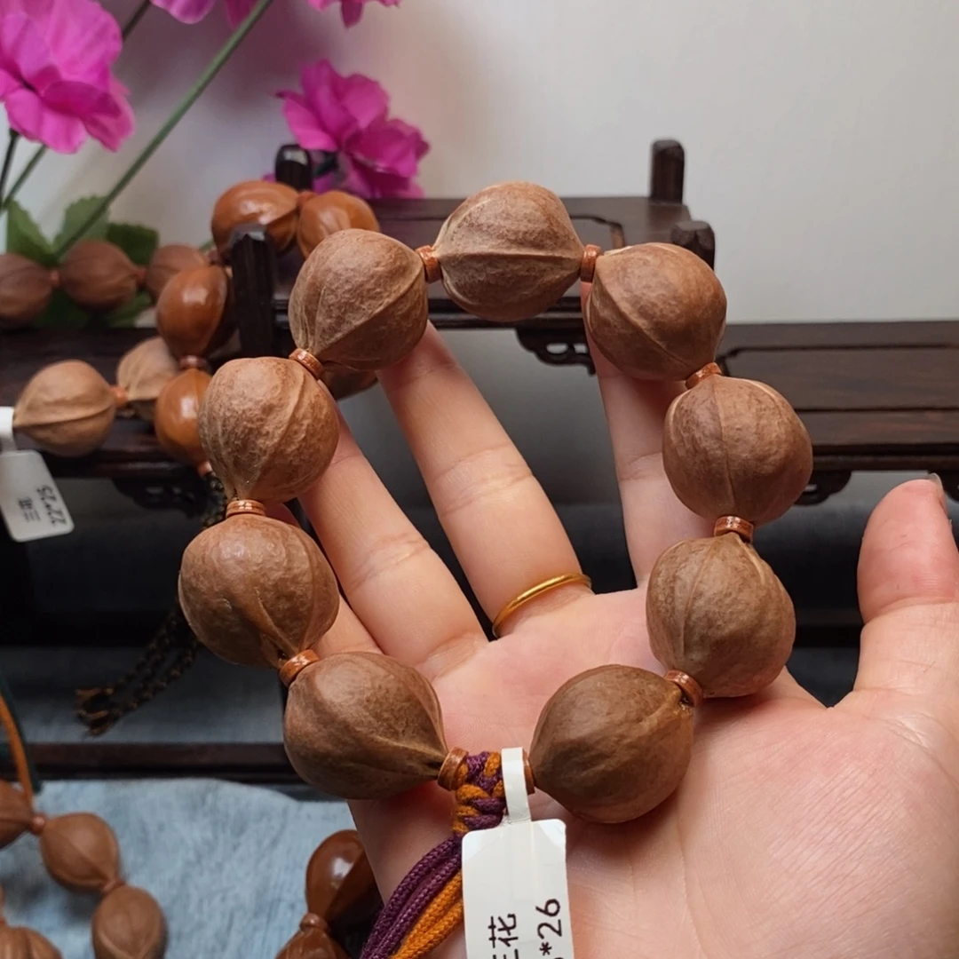 无***梅林铁核文玩手串