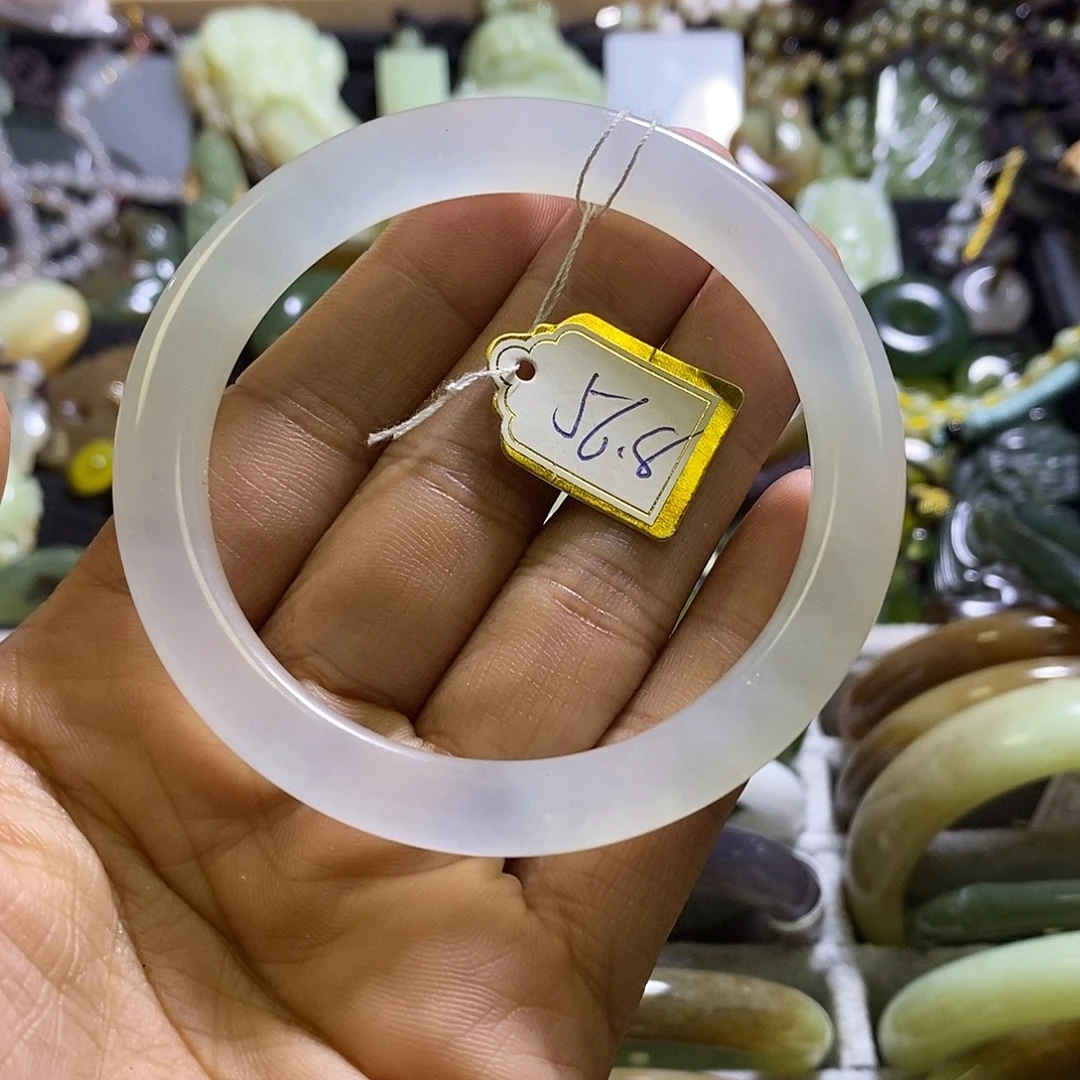 岫玉未镶嵌手镯56/57口径