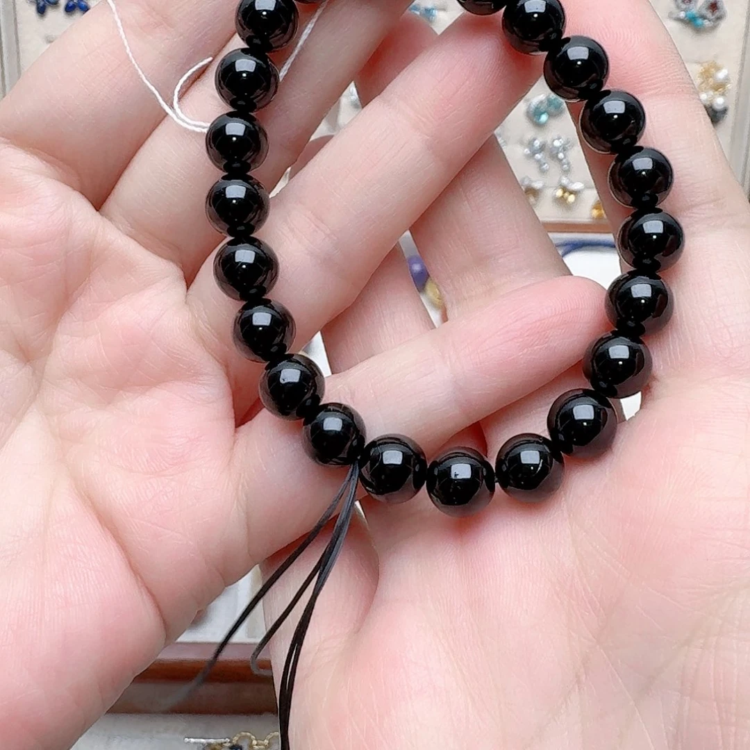 碧玺手链银S925镶嵌手链893