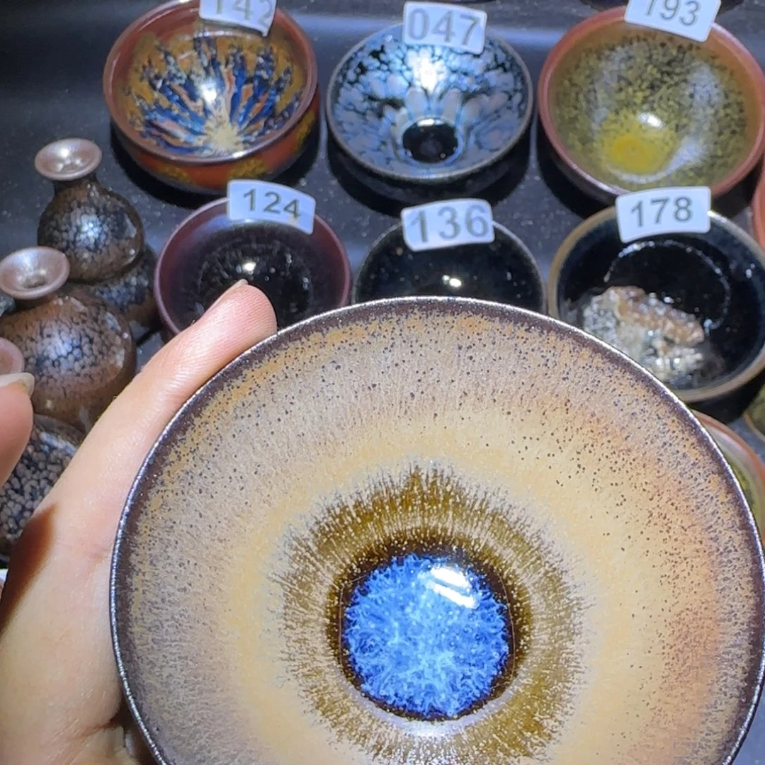 茶盏福建盏茶器斗笠薄胎