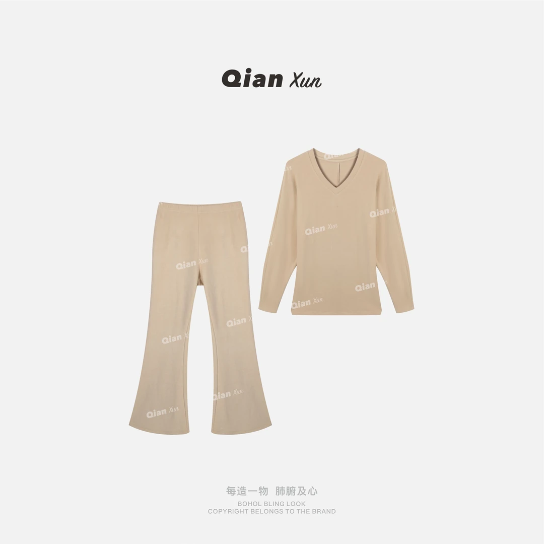 「东区漫步」秋季时尚气质百搭休闲洋气轻奢设计感套装QXQ5TZ8323A