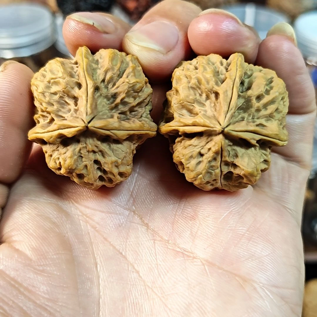 吊坠文玩核桃三棱蛤蟆头骨质密度超高（46）