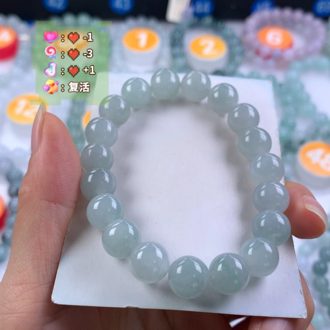 翡翠未镶嵌手链卡10