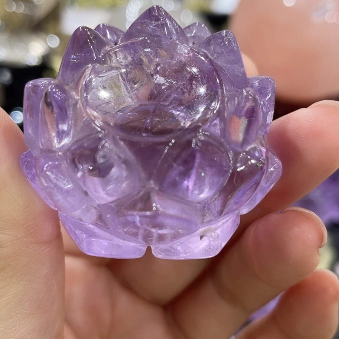 未镶嵌珠宝半成品水晶莲花底座