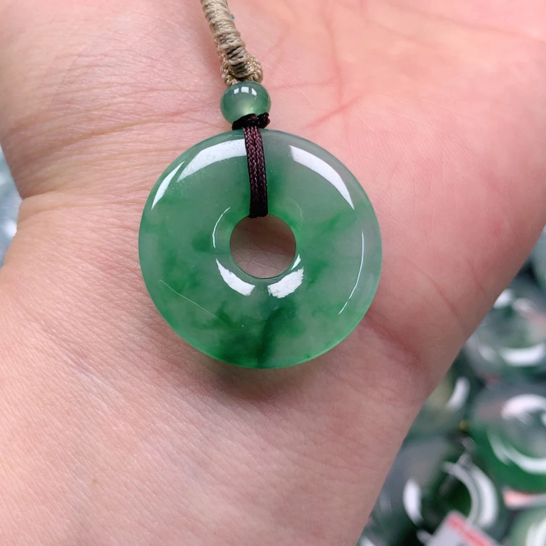颈饰未镶嵌翡翠天然翡翠
