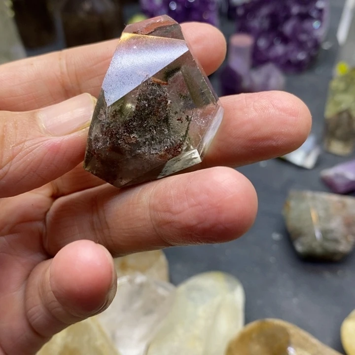 烤***许未镶嵌珠宝半成品紫晶