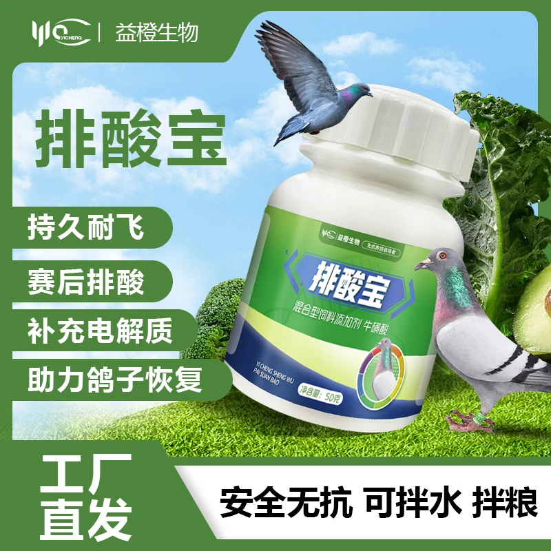 排酸宝强鸽耐飞帮助排酸鸽子持久飞保持好飞行姿态电解质赛鸽