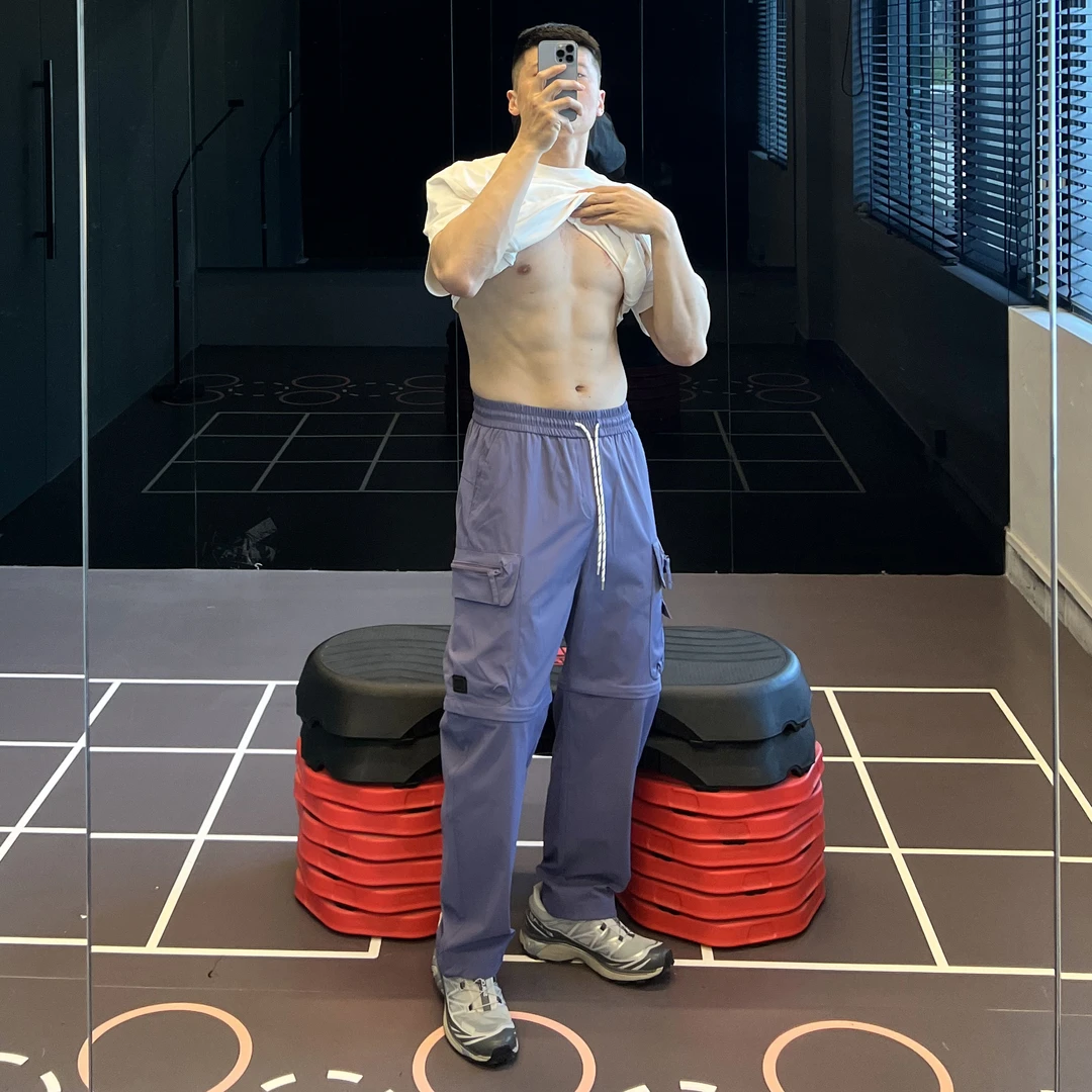 IRONTRAP可拆卸裤腿工装裤男户外登山伞兵长裤男运动休闲裤子夏季