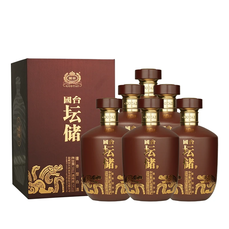 国台坛储酒酱香型白酒国台股份出品53%Vol500ml*6