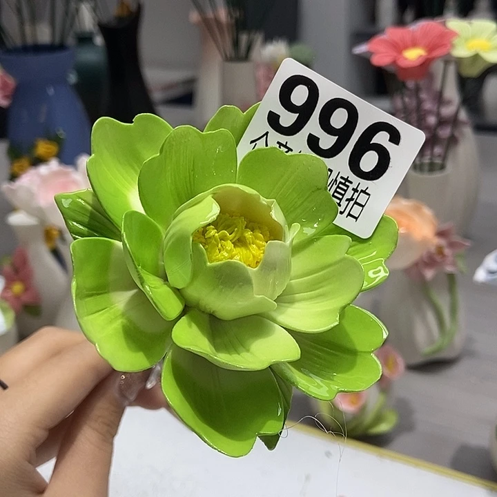 陶瓷纯手工捏花设计