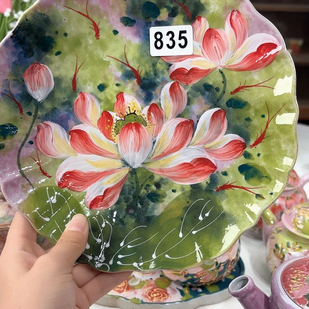 景德镇手绘高温釉下彩陶瓷茶具