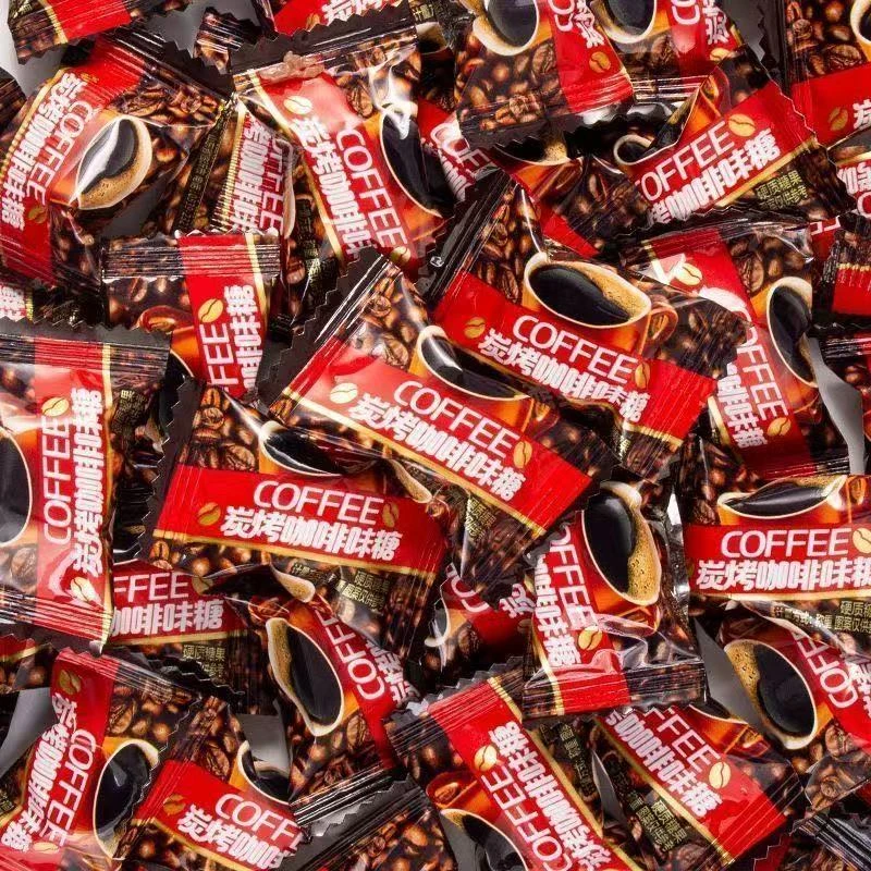 【1袋500g】特浓咖啡糖休闲零食炭烤咖啡味糖果办公室招待