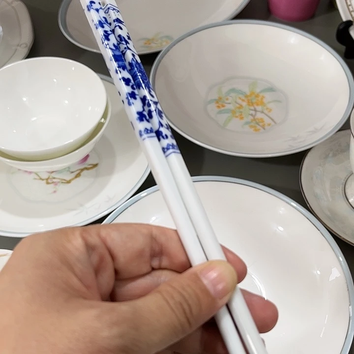瓷片微瑕陶瓷筷子两双