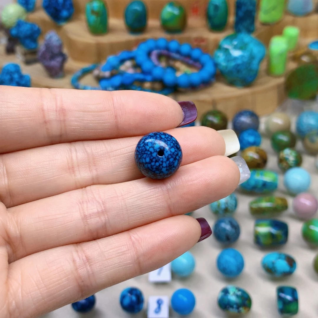 绿松石未镶嵌三彩随行