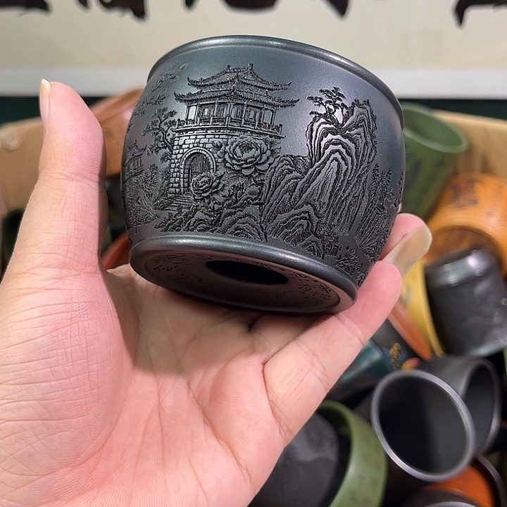 茶杯紫砂全手工紫砂主人杯