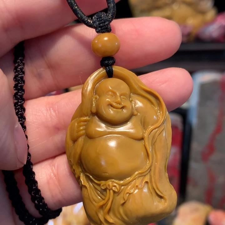 田黄石我****六田黄挂件