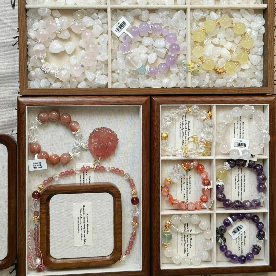 【炘喜】天然水晶手串多样性发货 发其一