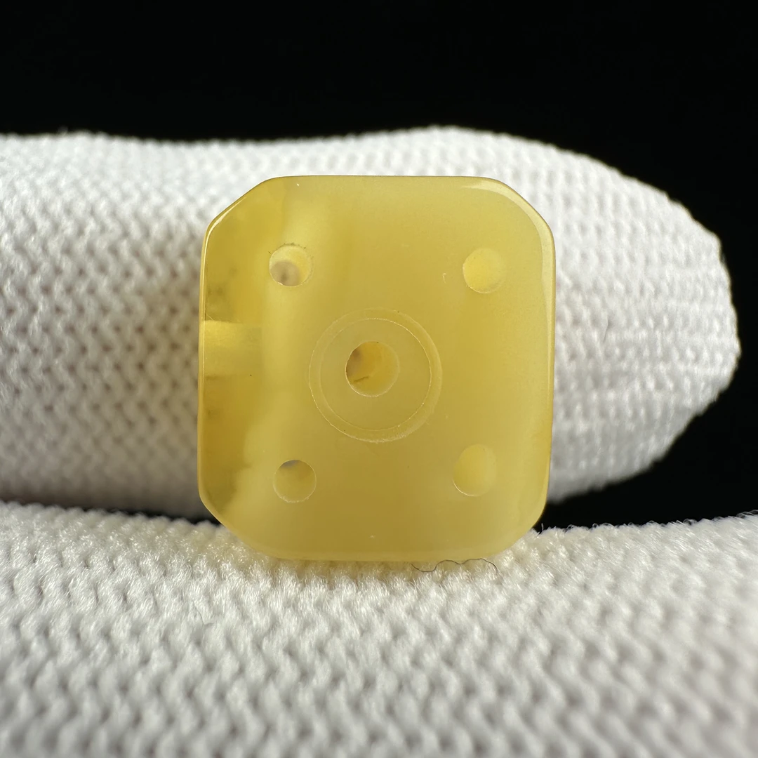 D1330天然蜜蜡 配饰 11*12*5.4mm支持复检