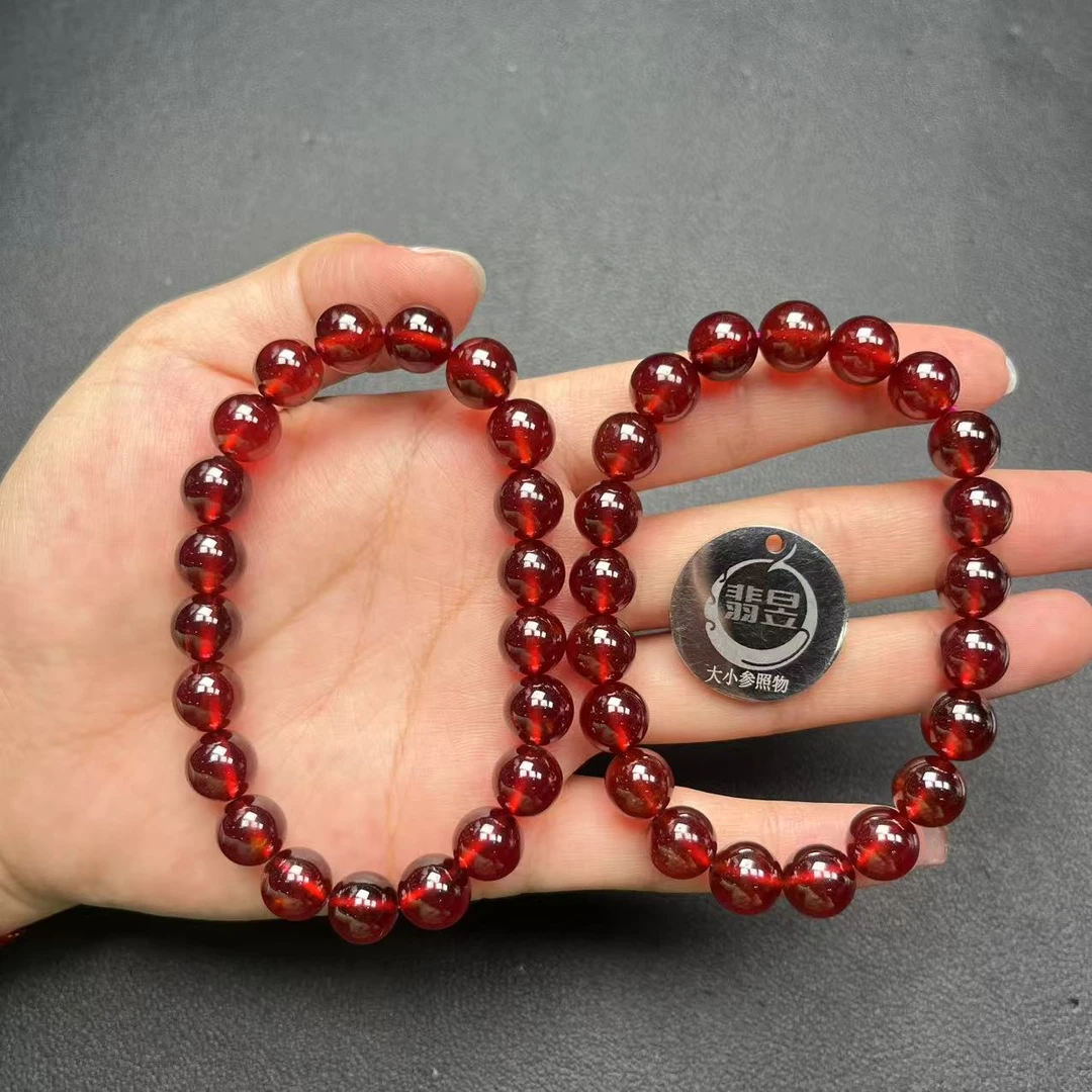 翡昱-SH56-23024-石榴石手串/约8+/约18颗/-多样性发其一-C