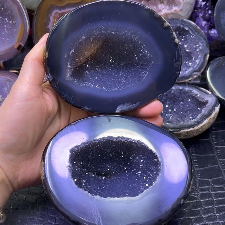 蓝晶盆未镶嵌水晶